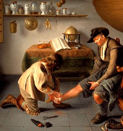 Surgeon Tending a Man in a Cocked Hat
